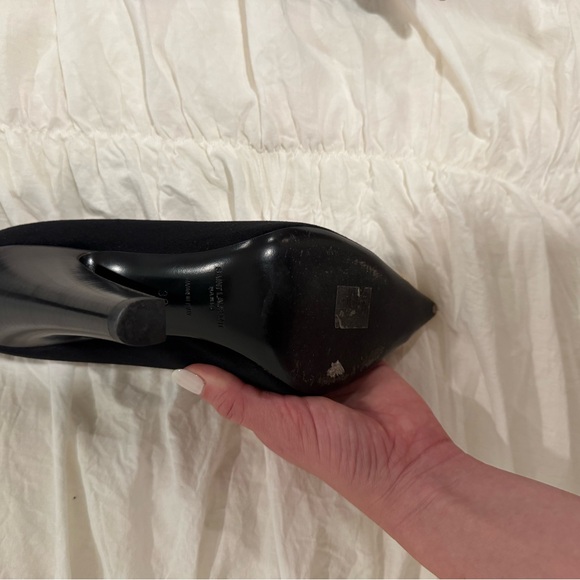 Saint Laurent Black Velvet Skirt with Branded Waistlabel - Picture 3 of 10